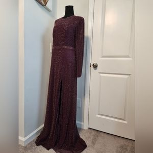 Mac Duggal evening gown, Size 10, Aubergine